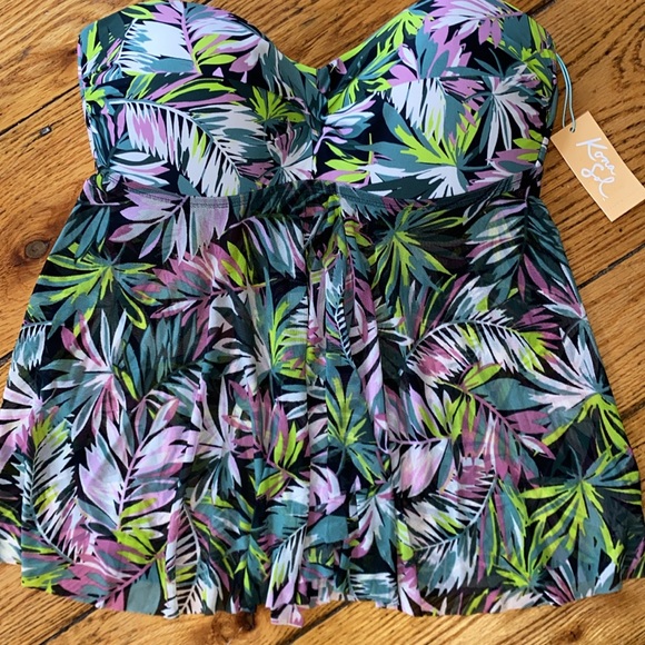 Kona sol size large large 12/14 strapless top nwt - Picture 2 of 3